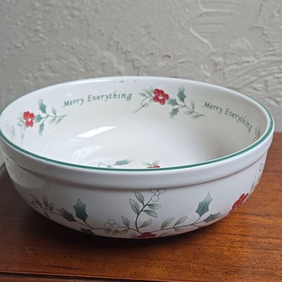 PFALTZGRAFF WINTERBERRY MERRY EVERYTHING BOWL - Picture 3 of 7